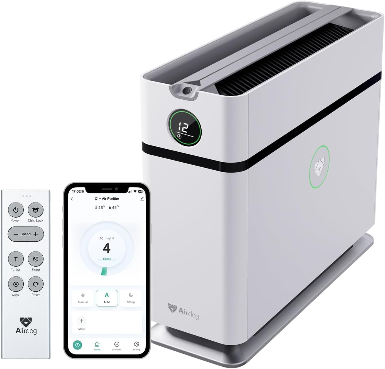 Airdog  X1+ Compact Air Purifiers for Bedroom